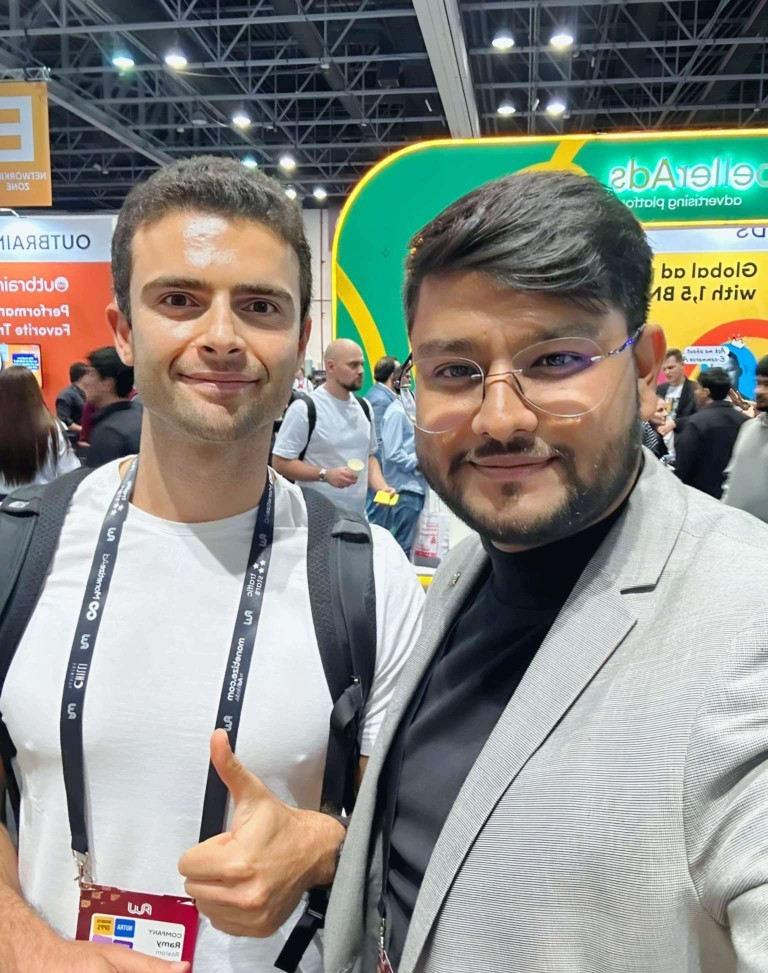 TranceX team networking at Affiliate World Dubai