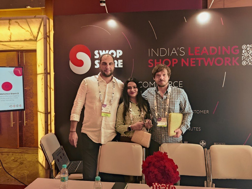 TranceX team at conference partner booth